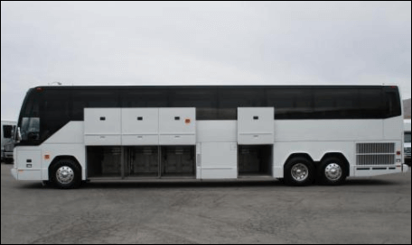 58 Passenger Charter Bus Side View