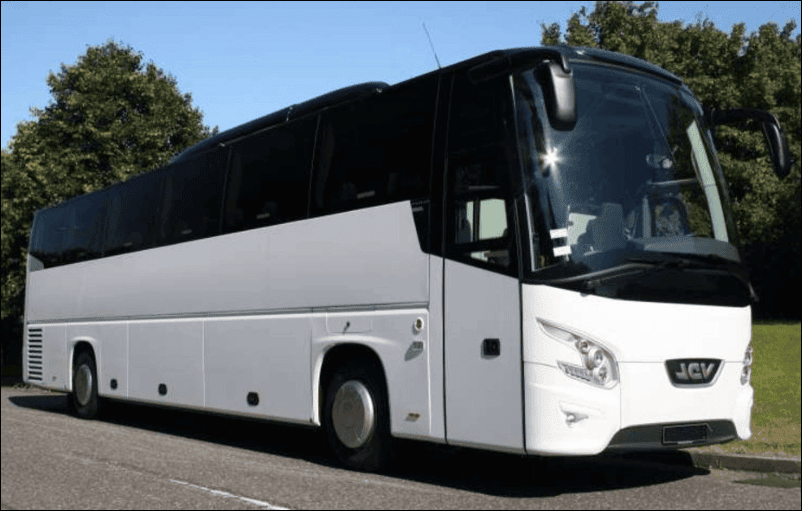 61 passenger charter bus exterior