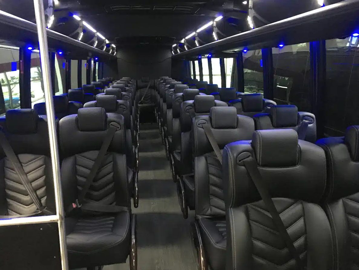 Interior of 35 Passenger Mini Bus